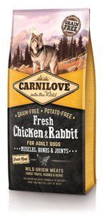 Carnilove Frech Chicken & Rabbit 12 кг сухий корм для дорослих собак з куркою і кроликом 170868/7526 фото