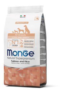 Monge Dog All breeds Puppy & Junior лосось з рисом 2,5 кг 70011204 фото