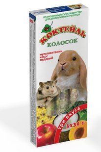 Колосок Природа Коктейль для гризунів (мультивітаміни, кокос, мед) 90г PR240100 фото