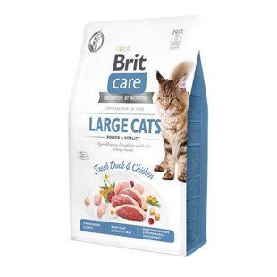 Сухой корм Brit Care Cat GF Large Power & Vitality для кошек больших пород, утка и курица, 2 кг 171310 фото