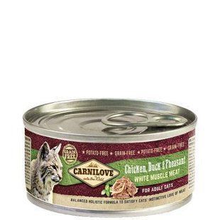 Влажный корм Carnilove Chicken, Duck and Pheasant for Adult cats 100г для кошек утка и фазан 100560/111282/8974 фото