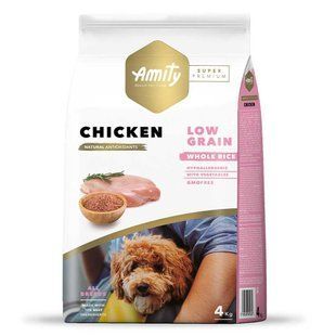 AMITY Super Premium Chicken, сухий корм для дорослих собак, з куркою 4 kg SP535CHICK4KG фото