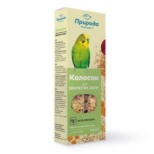 Колосок Природа для папуги мультивітамін 140 г PR740020 фото