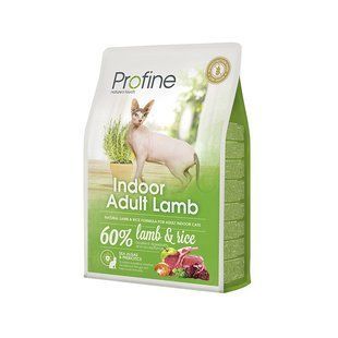 Profine Cat Іndoor 2 кг сухий корм для виведення грудок вовни у кішок, з ягням 170569/7732 фото