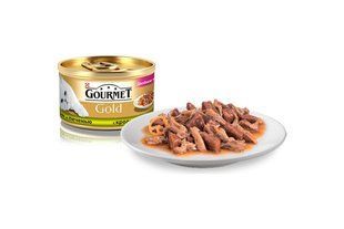Консерви для кішок Gourmet Gold 85г х 24шт шматочки з печінки кролика в підливі 12531041/П фото