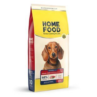 Home Food Утка и индейка Grain-free hypoallergenic 10 кг - Беззерновой гипоаллергенный сухой корм для взрослых 4820235020941 фото