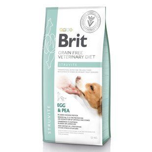 Корм Brit GF VetDiets dog Struvite 12кг для собак при мочекаменной болезни с яйцом, индейкой, горохом, гречкой 170950/528219 фото