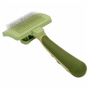 Safari Self-Cleaning Slicker Brush пуходерка слікер з самоочищенням для собак і котів 10,5Х6,5 см W417 фото