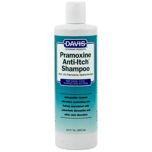 Шампунь Davis Pramoxine Anti-Itch Shampoo 0,355 л для собак і котів від сверблячки з 1% прамоксину гідрохлоридом PSH12 фото