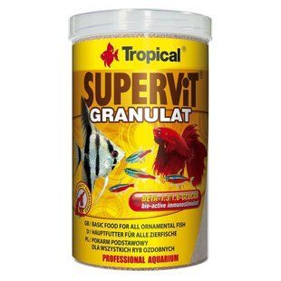 Сухий корм для акваріумних риб Tropical в гранулах &laquo;Supervit Granulat&raquo; 1 л (для всіх акваріумних риб) 60416 фото