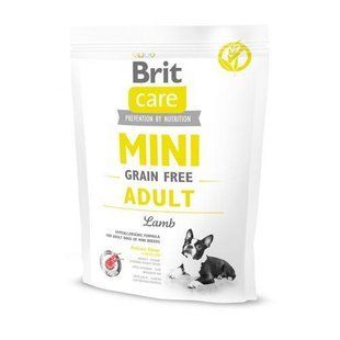 Сухой корм Brit Care GF Mini для взрослых собак миниатюрных пород, с ягненком, 400 г 170771 фото