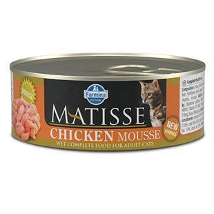 Вологий корм Farmina Matisse Cat Mousse Chicken для дорослих котів, з куркою, 85 г 162038 фото