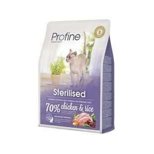 Profine Cat Sterilised 2 кг сухий корм для кастрованих котів і стерилізованих кішок з куркою 170563/7671 фото