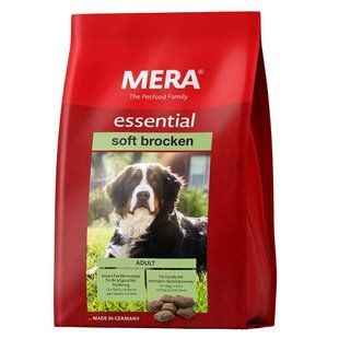 Mera Essential Soft Brocken 12,5кг полувлажный корм для собак с нормальной активностью, мягкая гранула 61250 фото