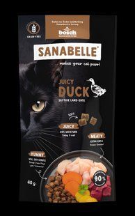 М'який корм Sanabelle Juicy з качкою для котів 40 г 858904 фото