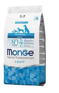 Monge Dog All breeds Adult Light лосось с рисом 2,5 кг 70011228 фото