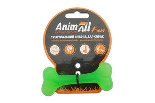 Іграшка для собак AnimAll Fun кістка, зелений, 8 см 110578 фото