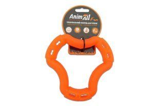 Игрушка для собак AnimAll Fun кольцо 6 сторон, оранжевое, 15 см 88212 фото