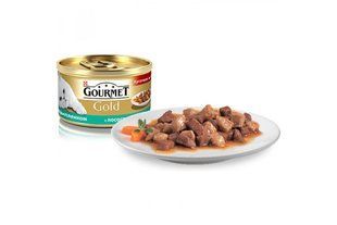 Консерви Gourmet Gold для котів 85 г х 24 шт шматочки лосося з куркою у підливі 12531564/П фото