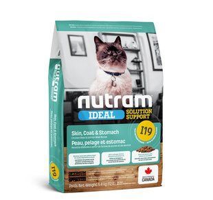 Сухой корм I19 Nutram Ideal Solution Support Skin Coat Stomach 20 кг для чувствительных кошек I19_(20kg) фото