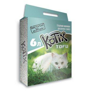 Kotix Tofu Classic 6 л / 2,6 кг соєвий наповнювач для котячого туалету KT0022 фото