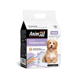Пелюшки AnimAll 60х60 см з ароматом лаванди / 10штук 147962 фото