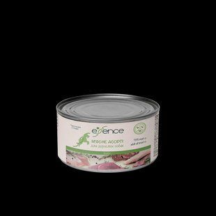 Вологий корм для дорослих собак Essence м'ясне асорті, 200 г 20345 фото