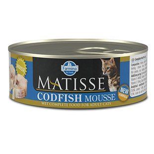 Вологий корм Farmina Matisse Cat Mousse Codfish для дорослих котів, з тріскою, 85 г 162039 фото