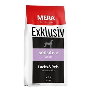 MERA EXCLUSIV sensitive Adult Lachs-Reis корм для собак с лососем и рисом 15 кг (136) 72555 фото