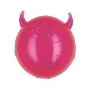 AnimAll Fun мяч чертик с пищалкой 75 мм розовый 182682 фото