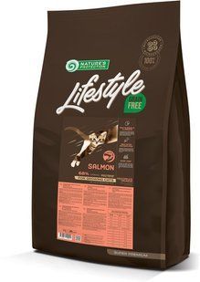 Сухий беззерновий корм для кошенят з лососем Nature\'s Protection Lifestyle Grain Free Salmon Kitten 7 кг NPLS45954 фото