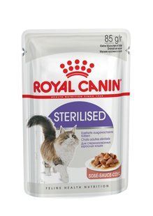 Вологий корм Royal Canin Sterilised 85 г х 12 шт в соусі для стерилізованих кішок від 1 до 7 років 40950010/П фото