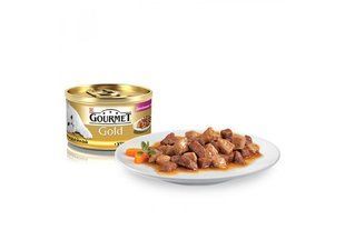 Консерви для кішок Gourmet Gold 85 г х 24 шт шматочки з качкою та індичкою у підливі 12531043/П фото