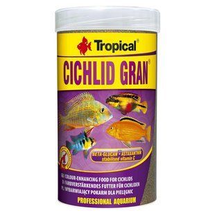 Сухий корм для акваріумних риб Tropical в гранулах &laquo;Cichlid Gran&raquo; 250 мл (для всіх цихлід) 60454 фото