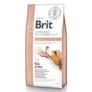 Сухой корм Brit GF VetDiets dog Renal 12 кг для собак при почечной недостаточности с яйцом, горохом и гречкой 170948/528189 фото
