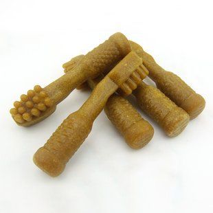 Лакомство "Селянські Смаколики" для собак, зубная щетка тыквенная, 8-8,5 см, 500г LSDC-11 фото