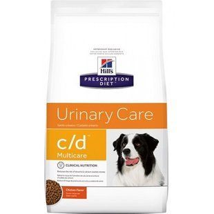 Hill's PD Canine c/d MultiCare Urinary Care 12 кг сухой корм для профилактики мочекаменной болезни у собак 9176 фото