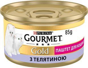 Консервы для котят Gourmet Gold 85г х 12шт паштет с телятиной 12530845/П фото