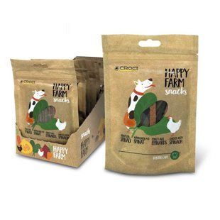 Ласощі м'ясні Happy Farm, курча зі шпинатом, 80гр C1130028 фото