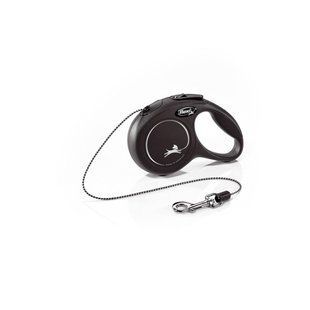 Поводок-рулетка Flexi с тросом New Classic XS 3 м / 8 кг Черный Cat BLACK Flexi фото