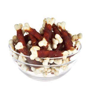 AnimAll Snack м'ясо качки на кальцієвій кістці для собак 500 г 151742 фото