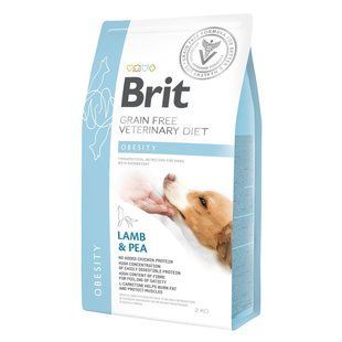 Сухой корм Brit GF VetDiets dog Obesity 2 кг для собак при избыточном весе с ягненком, индейкой и горохом 170941/8073 фото