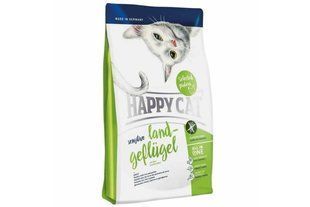 Корм Happy Cat Sensitive Land-Geflugel 1,4 кг для кошек с чувствительным пищеварением, с птицей 70252 фото
