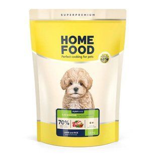 Сухий корм для цуценят ягня та рис Home Food Puppy Mini гіпоалергенний 1.6 кг 4820235020903 фото