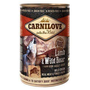 Вологий корм для собак Carnilove Lamb & Wild Boar 400 г ягня і кабан 100131/529315 фото
