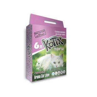 Kotix Tofu Lavender 6 л / 2,6 кг соєвий наповнювач для котячого туалету KT0053 фото
