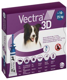 CEVA ВЕКТРА 3D 10.1 - 25.0 кг (3 х 3,6мл) 179799 фото