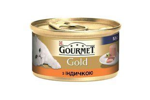 Консерви для кішок Purina Gourmet Gold мус з індичкою 85 г х 24 шт 12530926/П фото