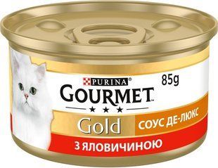 Gourmet Gold консерви для котів 85 г х 12 шт з яловичиною в соусі 12530870/П фото