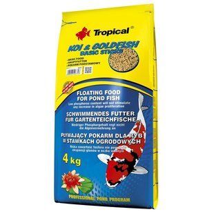 Сухой корм для прудовых рыб Tropical в палочках &laquo;Koi & Goldfish Basic Sticks&raquo; 50 л (для всех прудовых рыб) 40372 фото